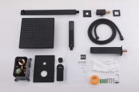 Душевая система ABBER Weiss Insel AF8017B скрытого монтажа с изливом, черная матовая схема 3