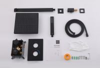 Душевая система ABBER Weiss Insel AF8051B скрытого монтажа без излива, термостат, черный матовый схема 3