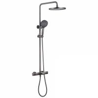 Душевая стойка ABBER Thermostat AF8516NG с термостатом и изливом, никель схема 1