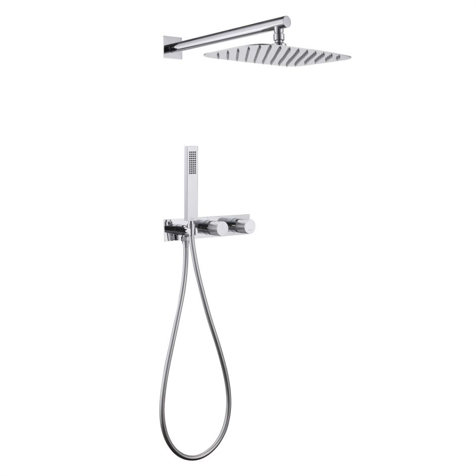 Душевая система ABBER Rund AF8718 скрытого монтажа без излива, хром