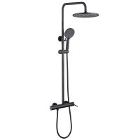 Душевая стойка ABBER Emotion AF8816B с изливом, черная матовая схема 1 Душевая стойка ABBER Emotion AF8816B с изливом, черная матовая схема 1