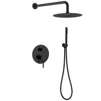 Душевая система ABBER Emotion AF8818B скрытого монтажа без излива, черная матовая схема 1 Душевая система ABBER Emotion AF8818B скрытого монтажа без излива, черная матовая схема 1