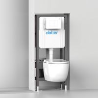 Инсталляция двойная самонесущая ABBER AC0106 для двух подвесных унитазов схема 3