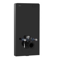 Инсталляционный модуль внешнего монтажа ABBER AC0107MB для подвесного унитаза, черный схема 1