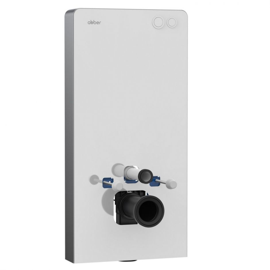 Изображение Инсталляционный модуль внешнего монтажа ABBER AC0107MW для подвесного унитаза, белый