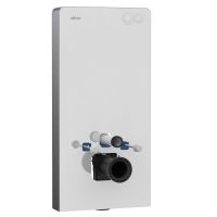 Инсталляционный модуль внешнего монтажа ABBER AC0107MW для подвесного унитаза, белый схема 1