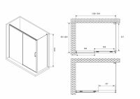 Душевой уголок ABBER Komfort AG93130-S102 130х100 см схема 2