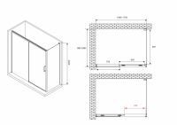 Душевой уголок ABBER Komfort AG93170-S102 170х100 см схема 2