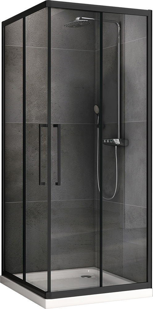 Душевой уголок ABBER Schwarzer Diamant AG02080BH 80х80 см цена от 31 450 ₽ Фото Душевой уголок ABBER Schwarzer Diamant AG02080BH 80х80 см
