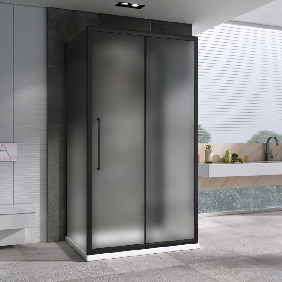 Душевой уголок ABBER Schwarzer Diamant AG30140BMH-S90BM-S90BM 140х90 см ФОТО