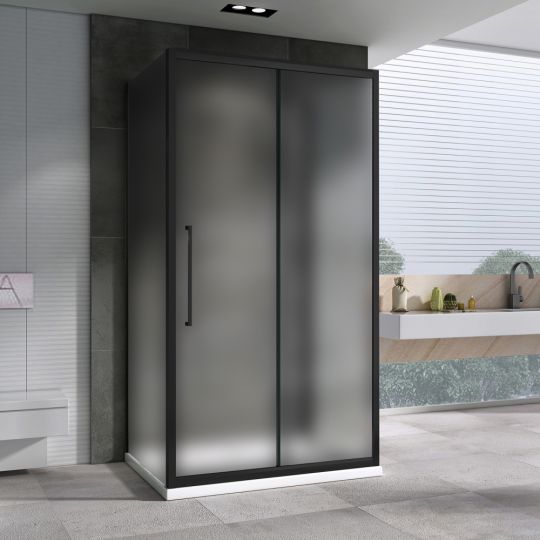 Душевой уголок ABBER Schwarzer Diamant AG30140BMH-S90BM-S90BM 140х90 см схема 3