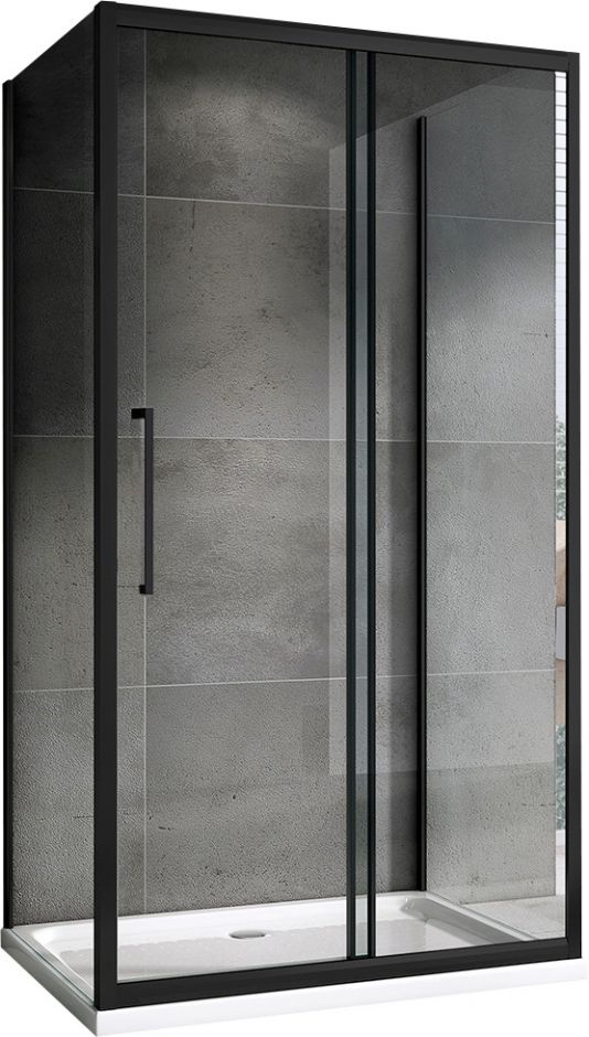 Душевой уголок ABBER Schwarzer Diamant AG30150BH-S80B-S80B 150х80 см