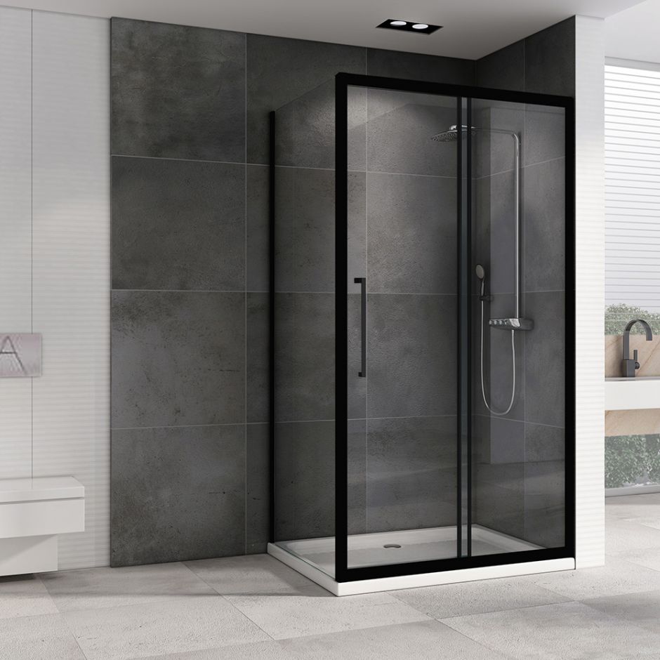 Душевой уголок ABBER Schwarzer Diamant AG30160BH-S80B 160х80 см ФОТО