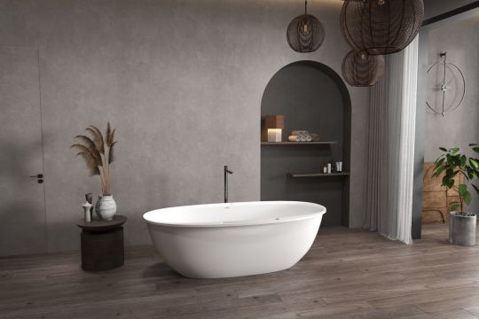 Ванна из искусственного камня ABBER Stein AS9631 белая матовая схема 11 Ванна из искусственного камня ABBER Stein AS9631 белая матовая схема 11