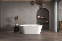 Ванна из искусственного камня ABBER Stein AS9626 белая матовая схема 8