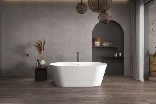 Ванна из искусственного камня ABBER Stein AS9626 белая матовая схема 8