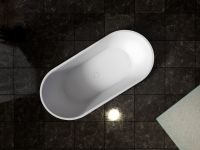 Ванна из искусственного камня ABBER Stein AS9650 белая матовая схема 12