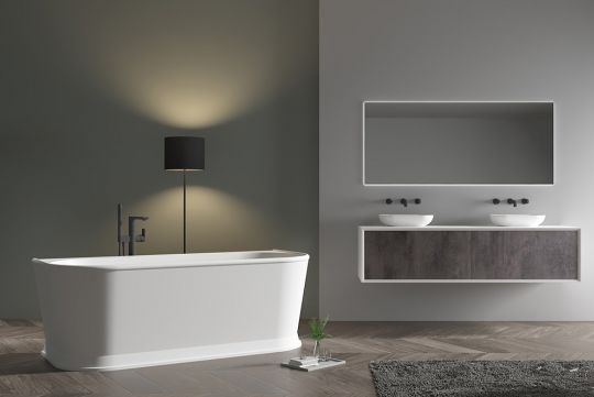 Акриловая ванна ABBER AB9276 белая схема 10