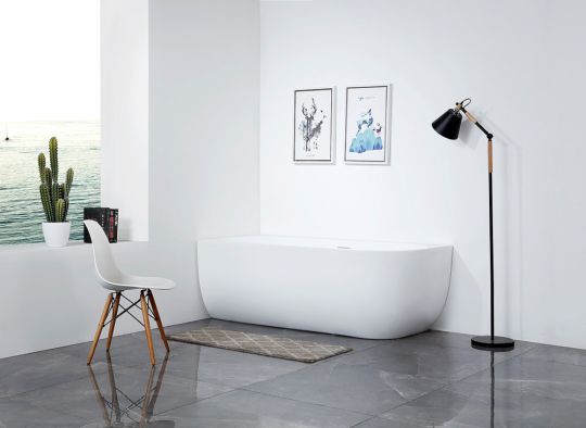 Акриловая ванна ABBER AB9315 L белая схема 10