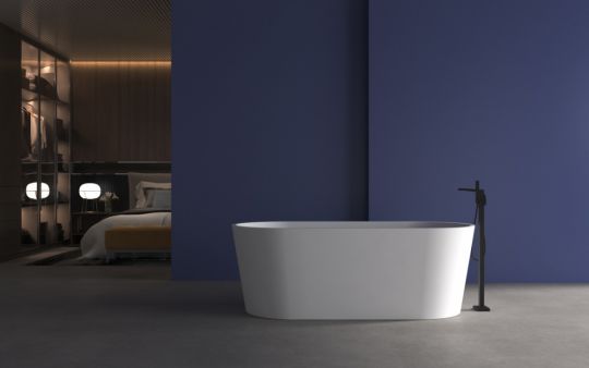 Акриловая ванна ABBER AB9209MW белая матовая схема 9