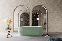 Ванна из искусственного камня ABBER Stein AS9601MCG зеленая матовая схема 9 Ванна из искусственного камня ABBER Stein AS9601MCG зеленая матовая схема 9