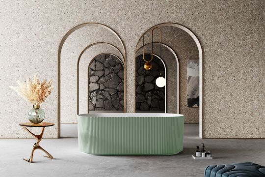 Ванна из искусственного камня ABBER Stein AS9601MCG зеленая матовая схема 9 Ванна из искусственного камня ABBER Stein AS9601MCG зеленая матовая схема 9