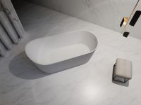 Акриловая ванна ABBER AB9445MW белая матовая схема 10