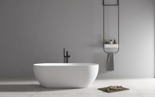 Акриловая ванна ABBER AB9241MW белая матовая схема 9