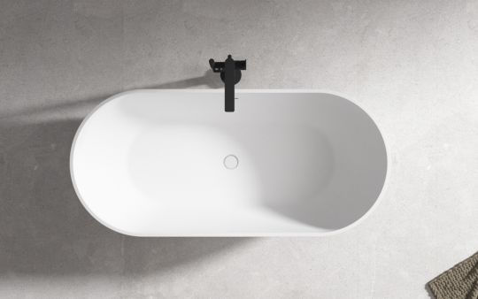 Акриловая ванна ABBER AB9241MW белая матовая схема 11