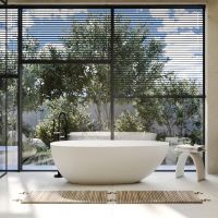 Ванна из искусственного камня ABBER Stein AS9611-1.6 белая матовая схема 1