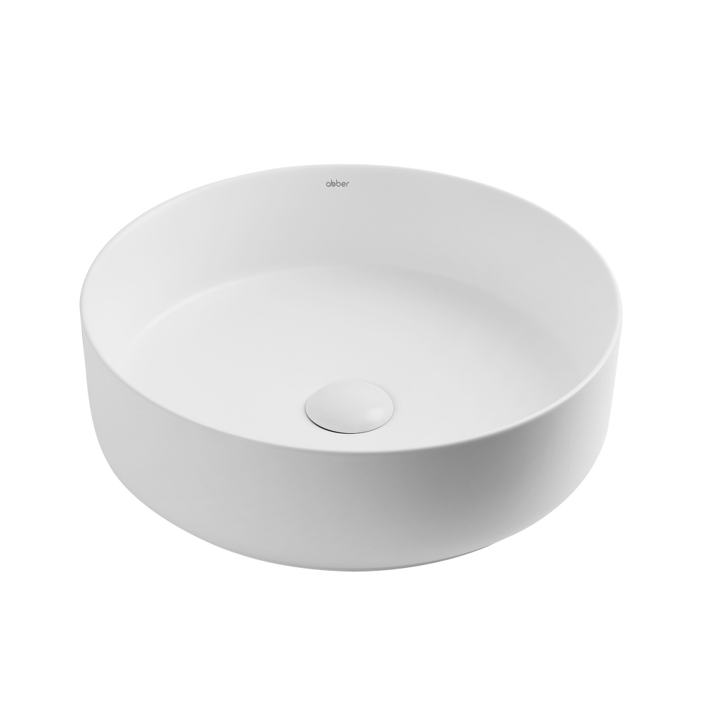 Раковина накладная ABBER Bequem AC2109MW белая матовая цена от 9 775 ₽ Фото Раковина накладная ABBER Bequem AC2109MW белая матовая