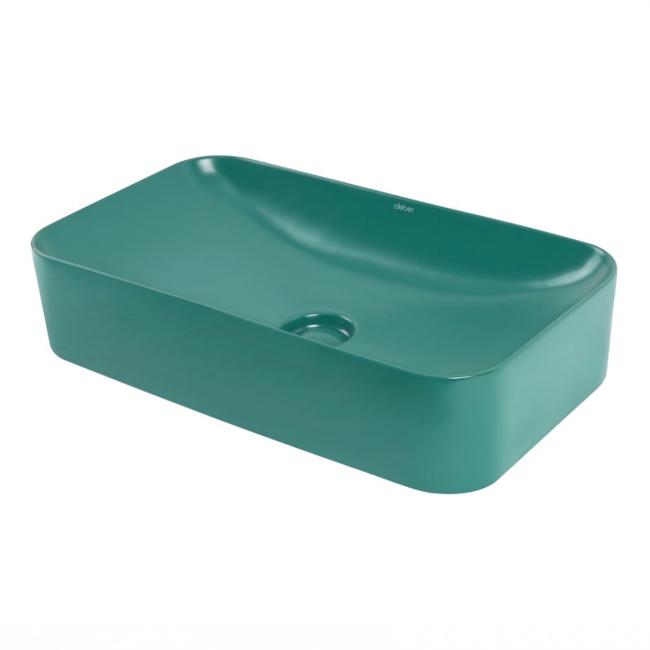 Изображение Раковина накладная ABBER Rechteck AC2204MBG зеленая матовая