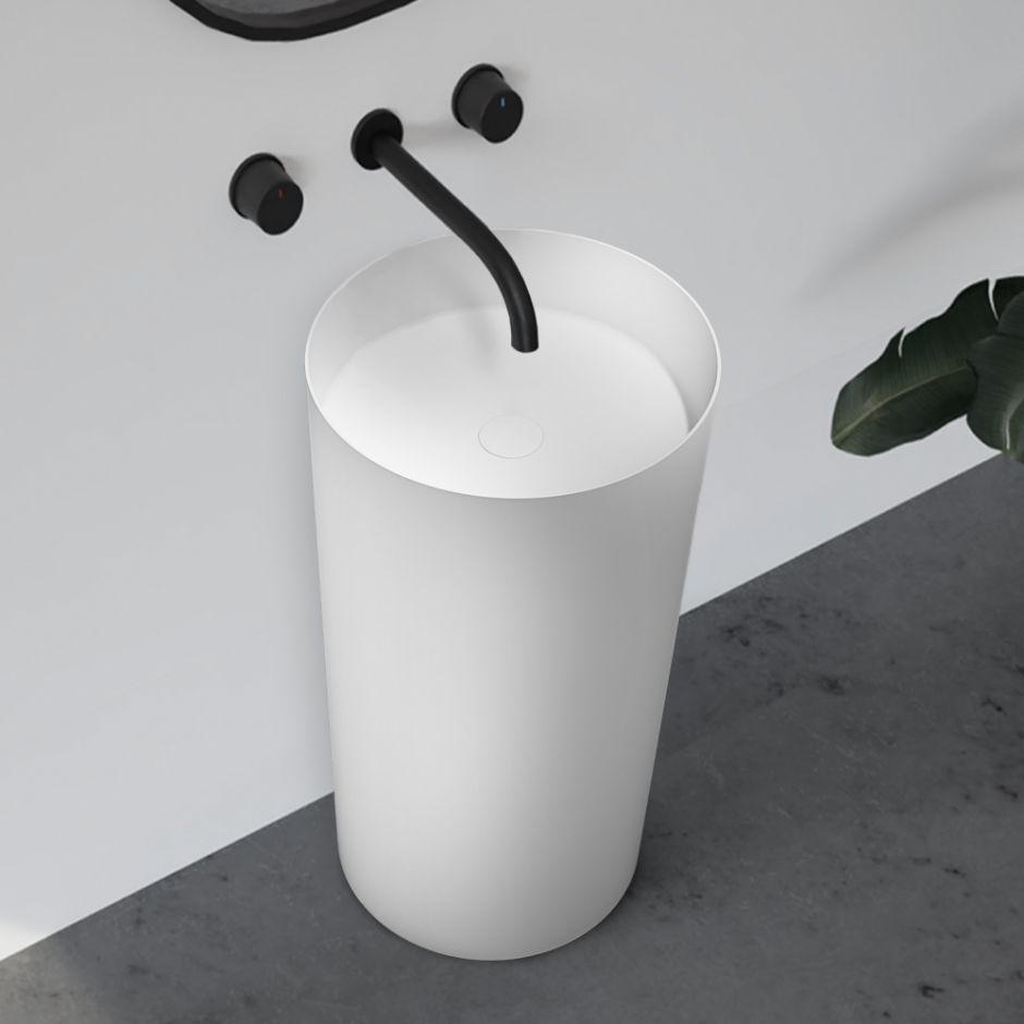 Изображение Раковина отдельностоящая ABBER Stein AS2506-H белая матовая