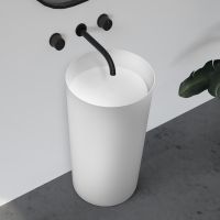 Раковина отдельностоящая ABBER Stein AS2506-H белая матовая схема 1