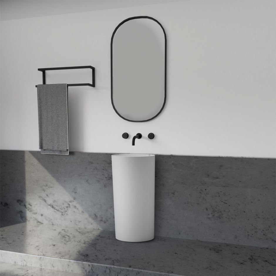 Раковина отдельностоящая ABBER Stein AS2506-H белая матовая ФОТО