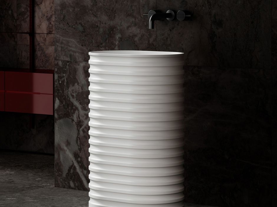 Раковина отдельностоящая ABBER Stein AS2550-H белая матовая ФОТО