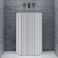 Раковина отдельностоящая ABBER Stein AS2551-H белая матовая схема 1