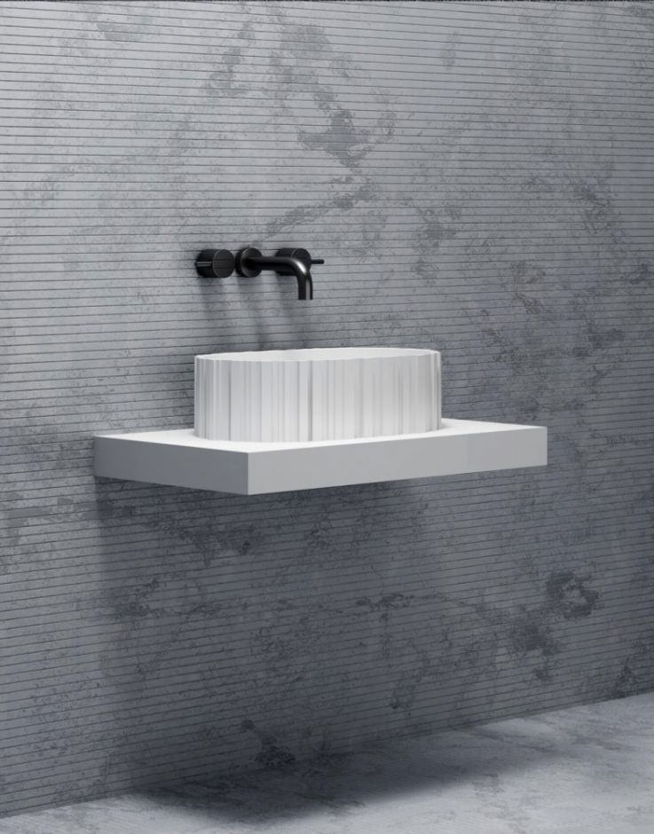 Раковина накладная ABBER Stein AS2655 белая матовая ФОТО