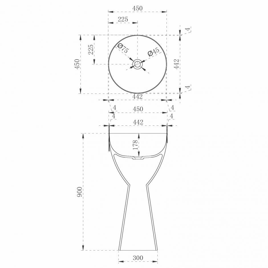 Раковина отдельностоящая прозрачная ABBER Kristall AT2703Black-Vesuvian черный/оливковый ФОТО