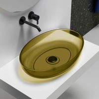 Раковина накладная прозрачная ABBER Kristall AT2801Vesuvian оливковая схема 1