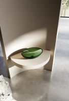 Раковина накладная прозрачная ABBER Kristall AT2802Emerald зеленая схема 3