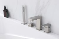 Смеситель ABBER Daheim AF8213SP на борт ванны, сатин схема 3