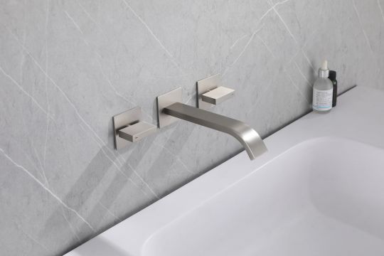 Смеситель ABBER Wasserfall AF8612SP для раковины скрытого монтажа, сатин схема 3