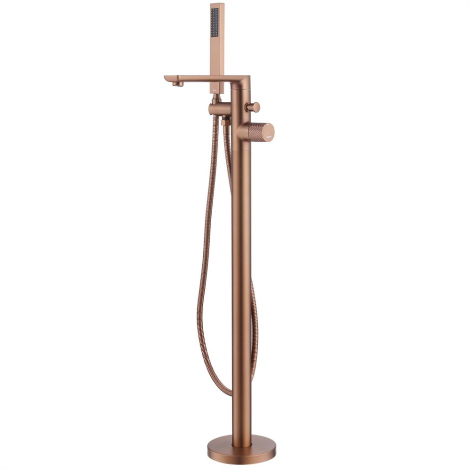 Изображение Смеситель ABBER Rund AF8715MRG напольный, розовое золото матовое