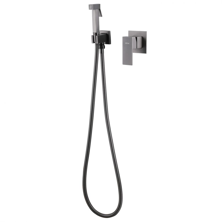 Смеситель ABBER Daheim AF8225NG с гигиеническим душем, никель ФОТО