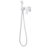 Смеситель ABBER Daheim AF8225W с гигиеническим душем, белый матовый схема 3