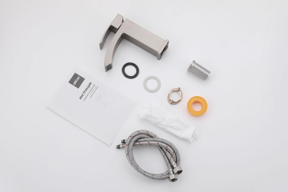 Смеситель ABBER Wasserfall AF8610SP для раковины, сатин ФОТО