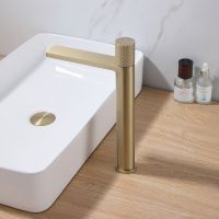 Смеситель ABBER Rund AF8711G для накладной раковины, золото матовое схема 3