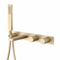 Смеситель ABBER Rund AF8730G для ванны скрытого монтажа, золото матовое схема 1