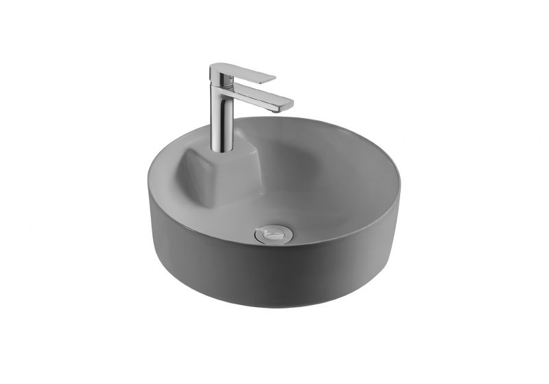 Раковина накладная для установки на столешницу AQUATEK ЕВРОПА AQ5212-MG матовый серый